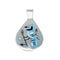 Hummingbird Multicolor Authentic Sterling Silver Zuni Pendant NX11738